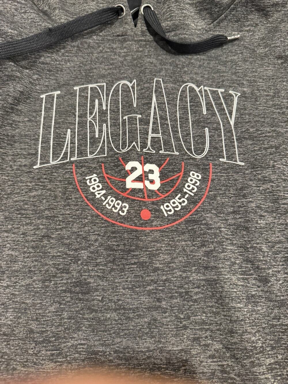 Top of the World Legacy 23 Basketball Hoodie Men’s XL Gray Pullover Sweatshirt